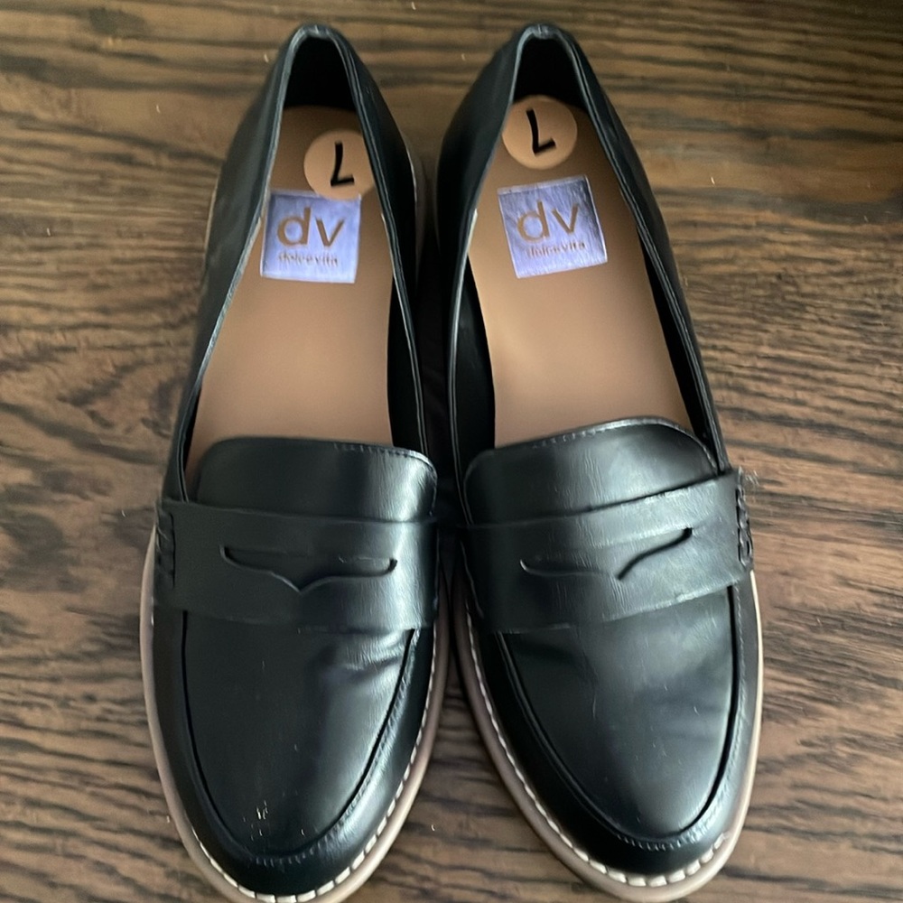 Dolce Vita Black Loafers size 7 - like new, never worn